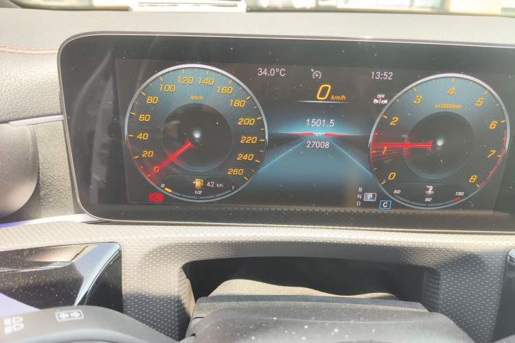 Used Mercedes-Benz CLA 2022 CLA 200 Odometer Close Up