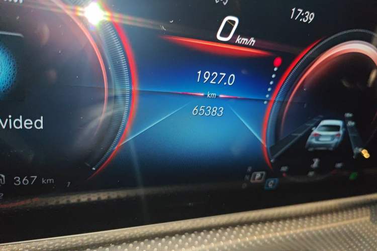 Used Mercedes-Benz CLA 2022 Year Restyled CLA 260 4MATIC Odometer Close Up