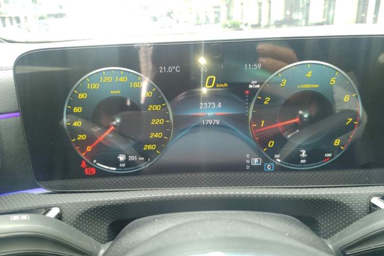 Used Mercedes-Benz CLA 2022 CLA 200 Odometer Close Up