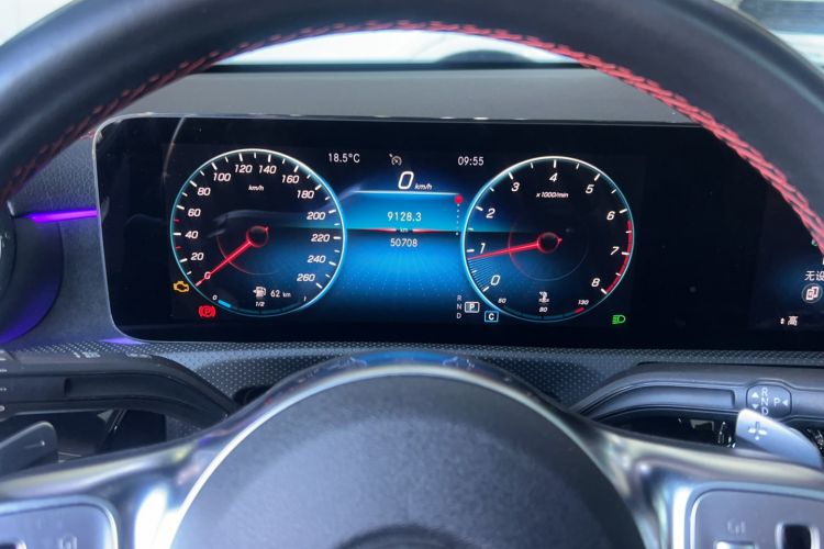 Used Mercedes-Benz CLA 2022-Year Updated CLA 200 Odometer Close Up