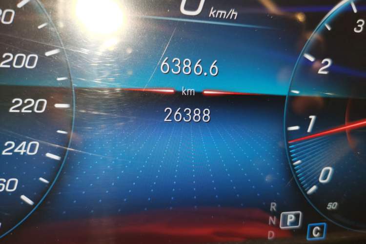 Used Mercedes-Benz CLA 2022-Year Updated CLA 200 Odometer Close Up
