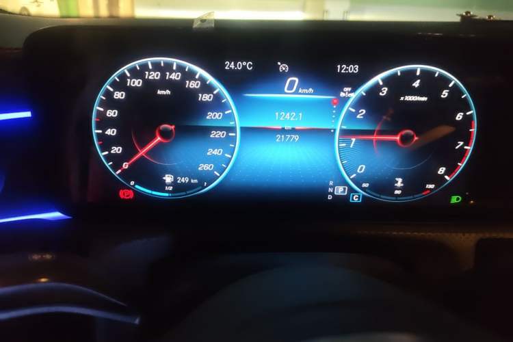 Used Mercedes-Benz CLA 2022 CLA 200 Odometer Close Up