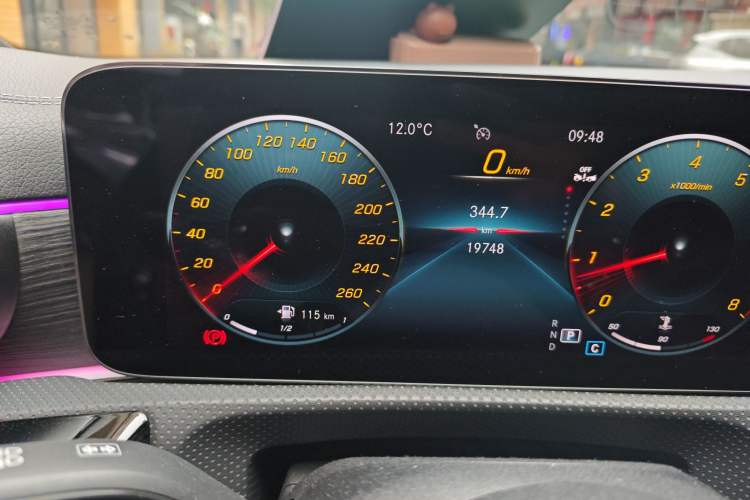 Used Mercedes-Benz CLA 2023 CLA 260 4MATIC Odometer Close Up