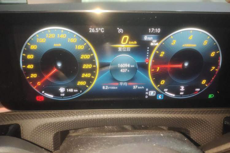 Used Mercedes-Benz CLA 2023 CLA 260 4MATIC Odometer Close Up