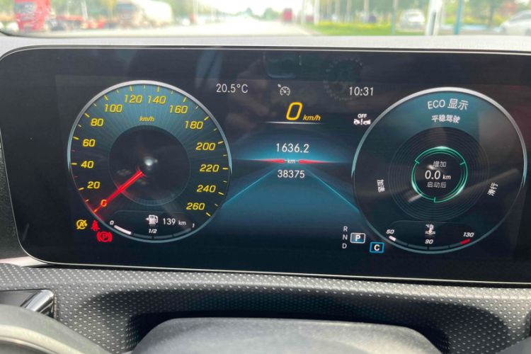 Used Mercedes-Benz CLA 2023 CLA 200 Odometer Close Up