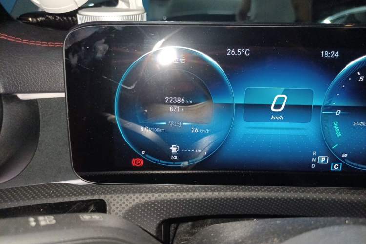 Used Mercedes-Benz CLA 2023 CLA 200 Odometer Close Up