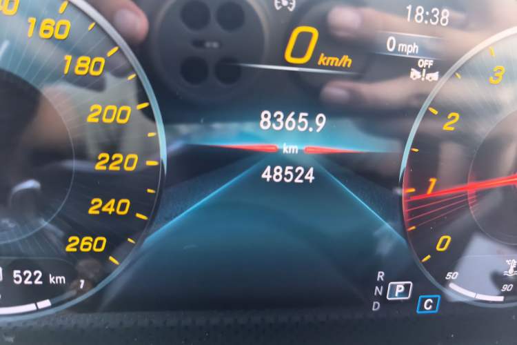 Used Mercedes-Benz CLA 2023 CLA 200 Odometer Close Up