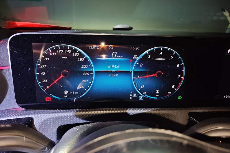 Used Mercedes-Benz CLA 2023 CLA 200 Odometer Close Up