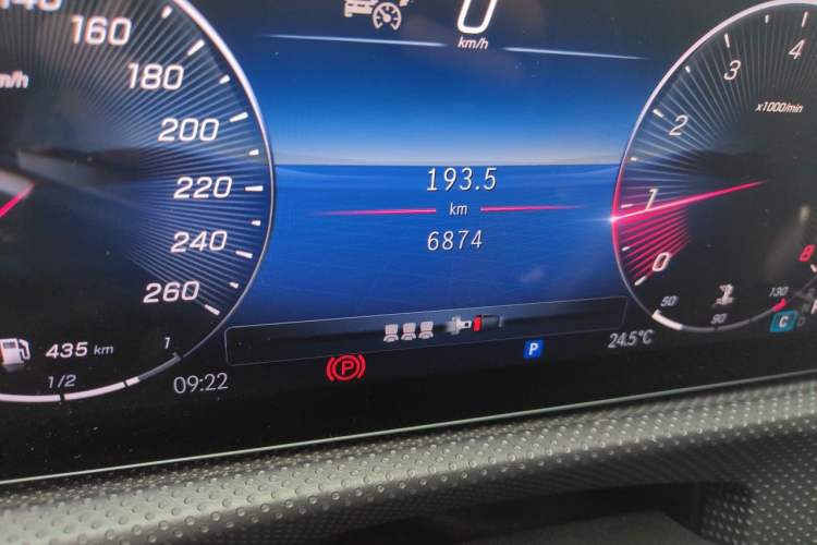 Used Mercedes-Benz CLA 2024 CLA 200 Odometer Close Up