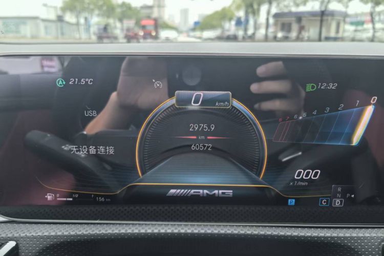 Used Mercedes-Benz CLA AMG 2020 AMG CLA 35 4MATIC Odometer Close Up