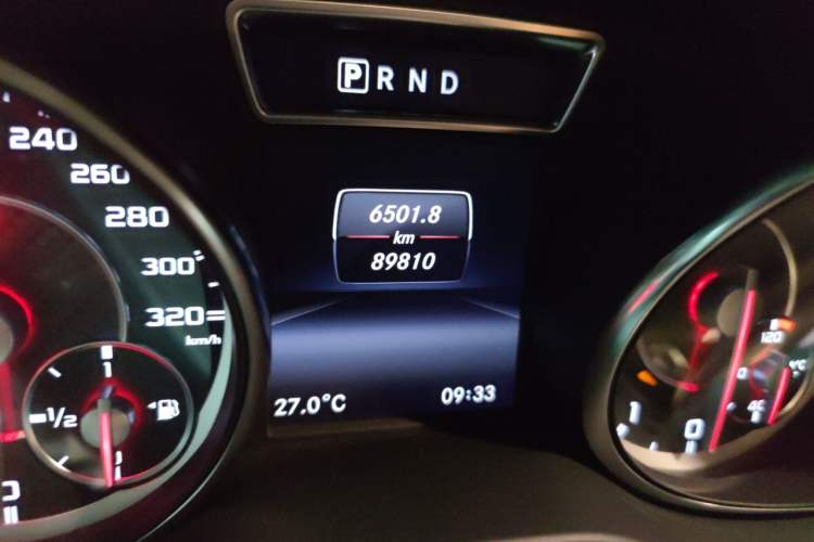 Used Mercedes-Benz CLA AMG 2014 AMG CLA 45 4MATIC Odometer Close Up