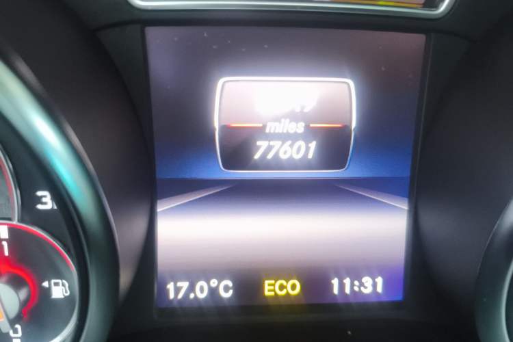 Used Mercedes-Benz CLA AMG 2014 AMG CLA 45 4MATIC Odometer Close Up