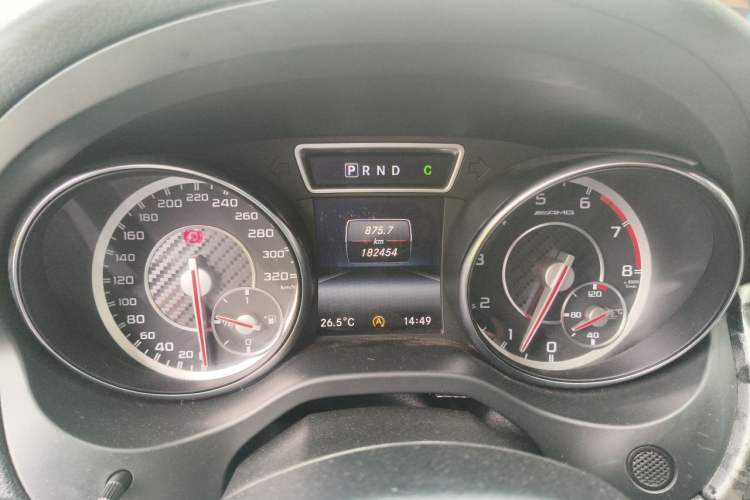 Used Mercedes-Benz CLA AMG 2014 AMG CLA 45 4MATIC Odometer Close Up