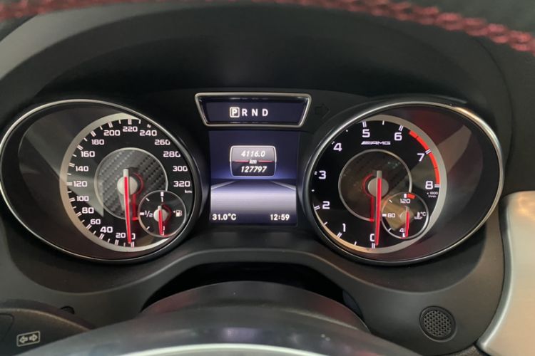 Used Mercedes-Benz CLA AMG 2014 AMG CLA 45 4MATIC Odometer Close Up