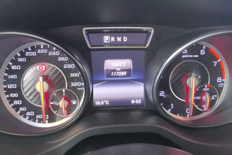 Used Mercedes-Benz CLA AMG 2015 AMG CLA 45 4MATIC Odometer Close Up