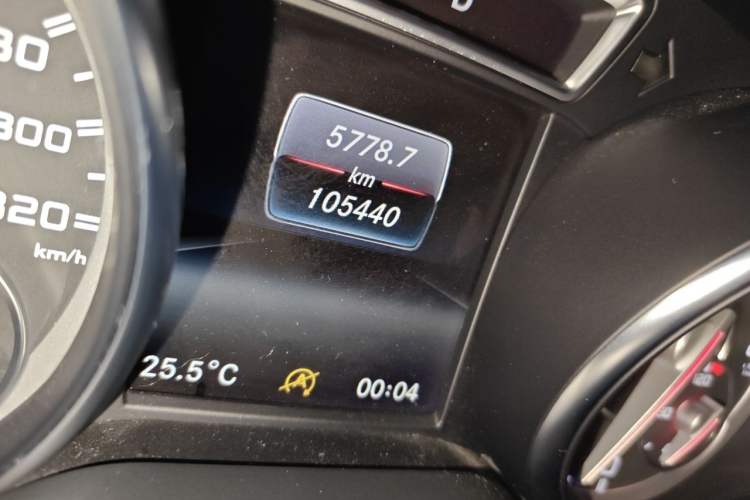 Used Mercedes-Benz CLA AMG 2015 AMG CLA 45 4MATIC Odometer Close Up