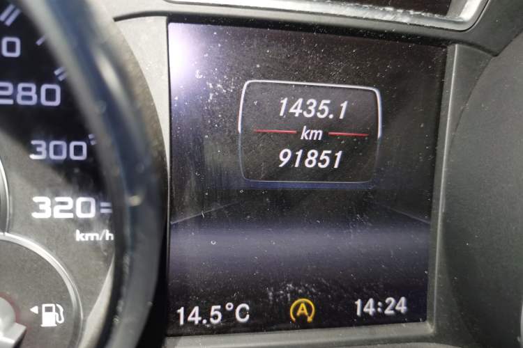 Used Mercedes-Benz CLA AMG 2015 AMG CLA 45 4MATIC Odometer Close Up