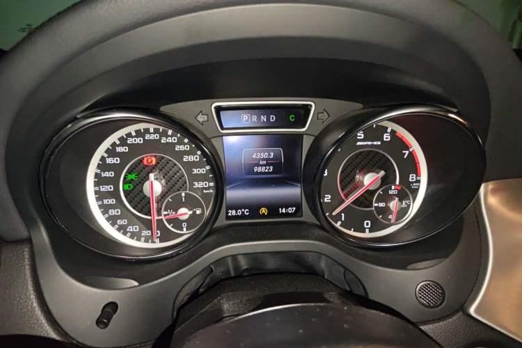 Used Mercedes-Benz CLA AMG 2015 AMG CLA 45 4MATIC Odometer Close Up