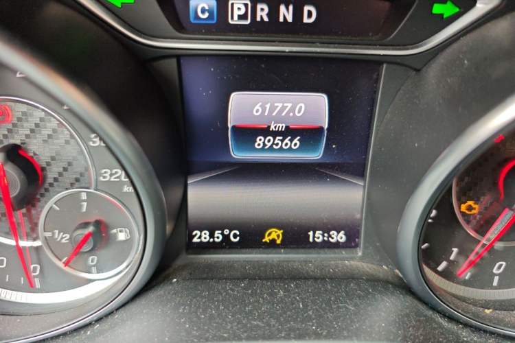 Used Mercedes-Benz CLA AMG 2016 AMG CLA 45 4MATIC Odometer Close Up