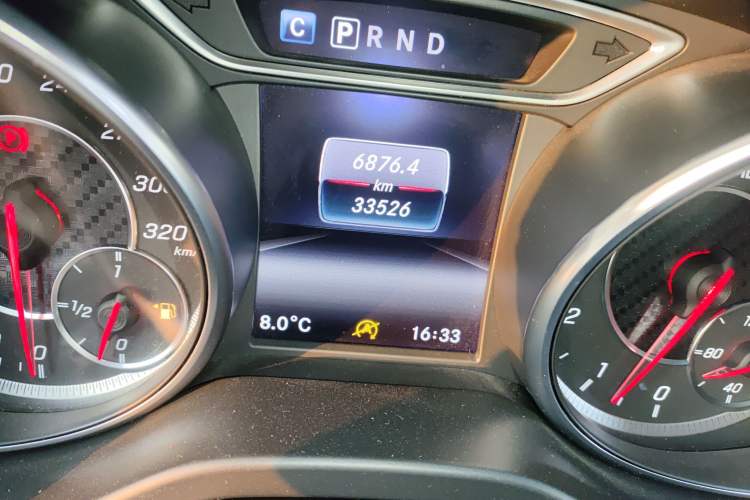 Used Mercedes-Benz CLA AMG 2016 AMG CLA 45 4MATIC Odometer Close Up