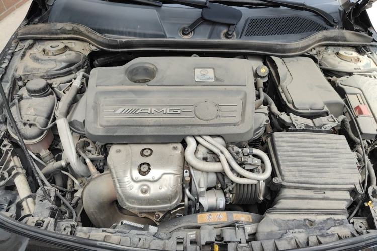 Used Mercedes-Benz CLA AMG 2017 AMG CLA 45 4MATIC Midnight Thunder Limited Edition Engine Bay