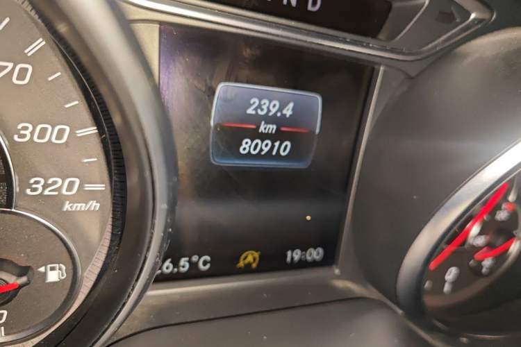 Used Mercedes-Benz CLA AMG 2017 Facelift AMG CLA 45 4MATIC Odometer Close Up