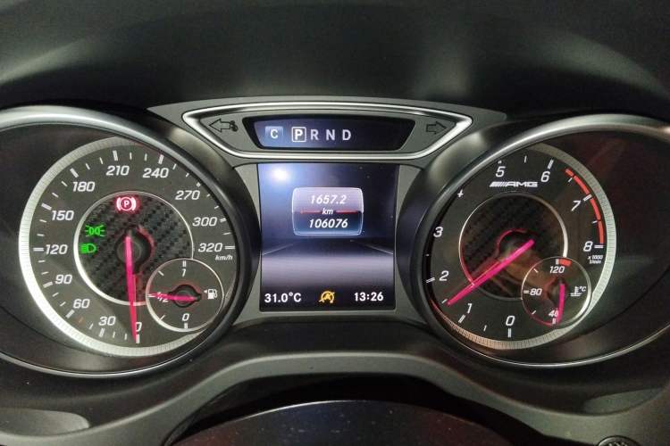 Used Mercedes-Benz CLA AMG 2017 Facelift AMG CLA 45 4MATIC Odometer Close Up