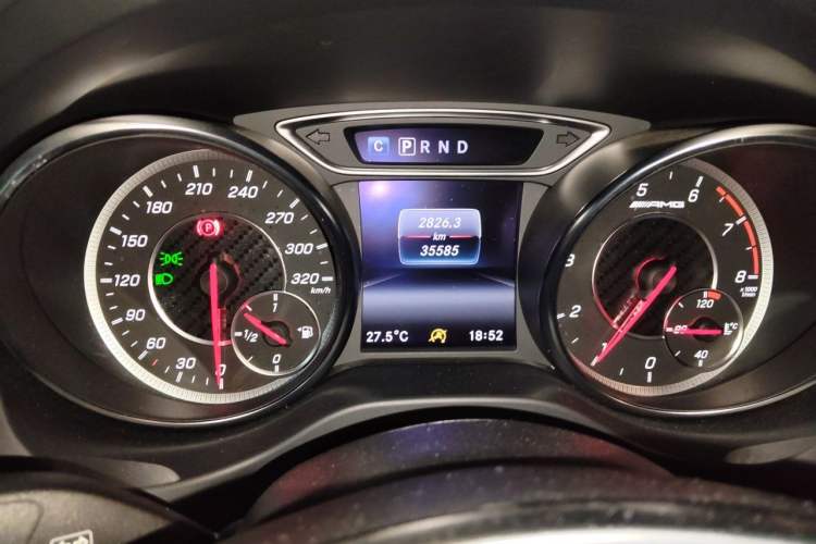 Used Mercedes-Benz CLA AMG 2017 Facelift AMG CLA 45 4MATIC Odometer Close Up