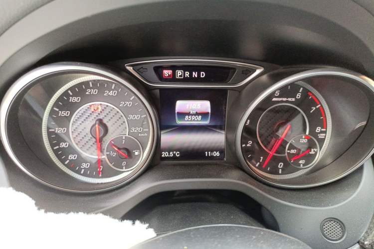 Used Mercedes-Benz CLA AMG 2017 AMG CLA 45 4MATIC Odometer Close Up