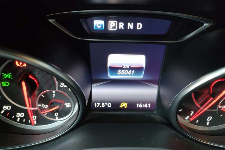 Used Mercedes-Benz CLA AMG 2017 AMG CLA 45 4MATIC Odometer Close Up