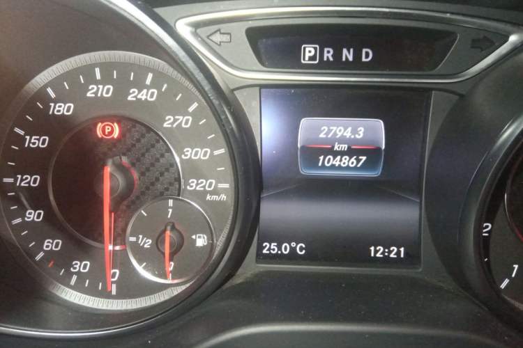 Used Mercedes-Benz CLA AMG 2017 Facelift AMG CLA 45 4MATIC Odometer Close Up