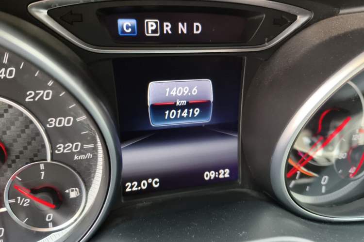 Used Mercedes-Benz CLA AMG 2017 Facelift AMG CLA 45 4MATIC Odometer Close Up