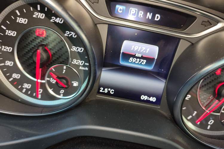 Used Mercedes-Benz CLA AMG 2017 Facelift AMG CLA 45 4MATIC Odometer Close Up