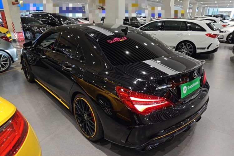 Used Mercedes-Benz CLA AMG 2017 AMG CLA 45 4MATIC Midnight Thunder Limited Edition Rear Left 45 Deg