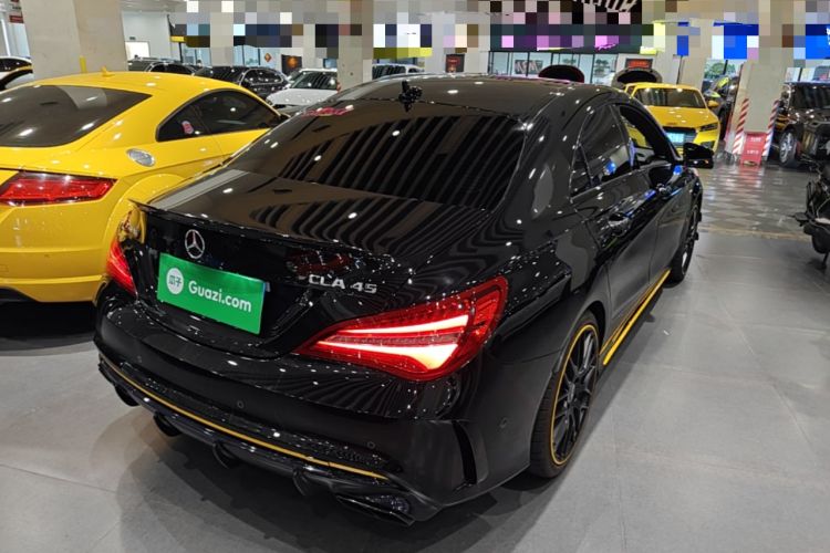 Used Mercedes-Benz CLA AMG 2017 AMG CLA 45 4MATIC Midnight Thunder Limited Edition Rear Right 45 Deg