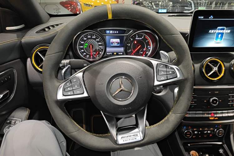 Used Mercedes-Benz CLA AMG 2017 AMG CLA 45 4MATIC Midnight Thunder Limited Edition Steering Wheel