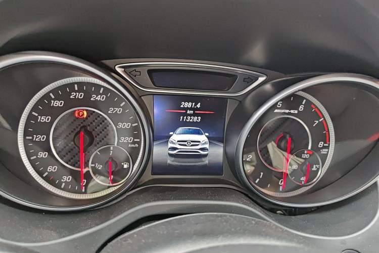 Used Mercedes-Benz CLA AMG 2017 AMG CLA 45 4MATIC Odometer Close Up