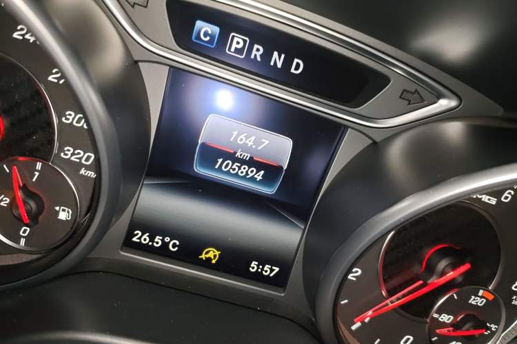 Used Mercedes-Benz CLA AMG 2017 AMG CLA 45 4MATIC Odometer Close Up