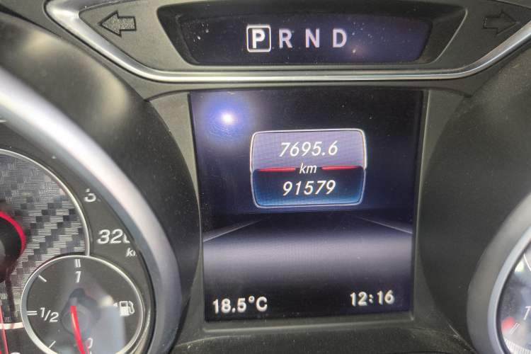 Used Mercedes-Benz CLA AMG 2017 AMG CLA 45 4MATIC Odometer Close Up