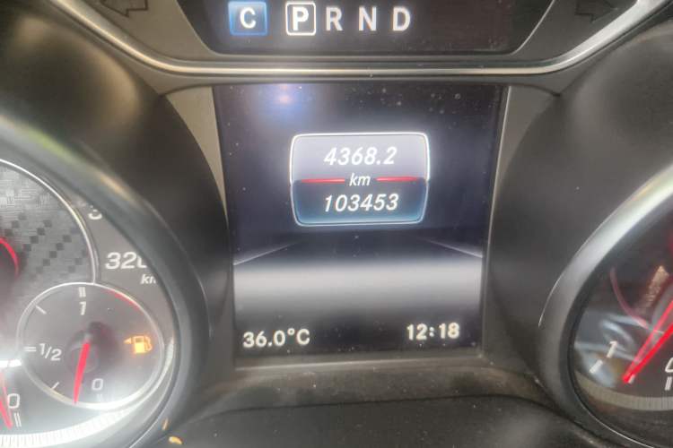 Used Mercedes-Benz CLA AMG 2017 AMG CLA 45 4MATIC Odometer Close Up
