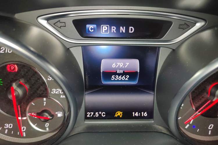Used Mercedes-Benz CLA AMG 2017 AMG CLA 45 4MATIC Odometer Close Up