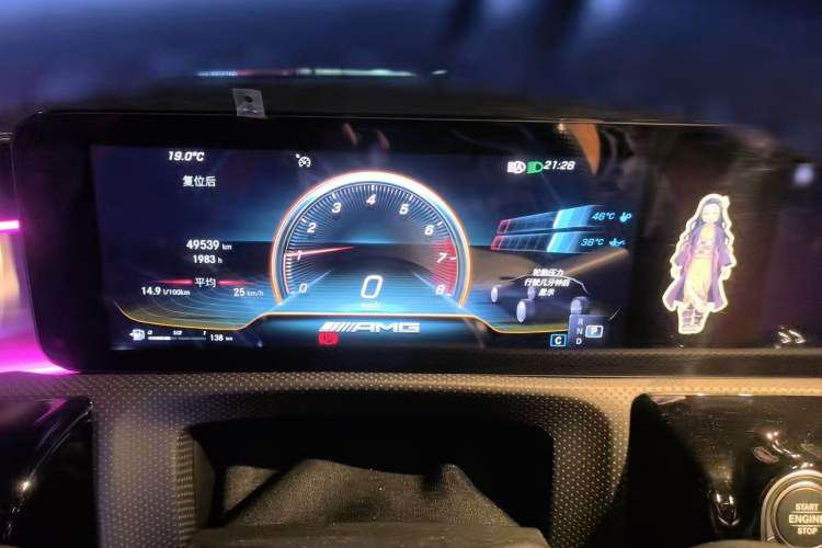 Used Mercedes-Benz CLA AMG 2020 AMG CLA 35 4MATIC Odometer Close Up