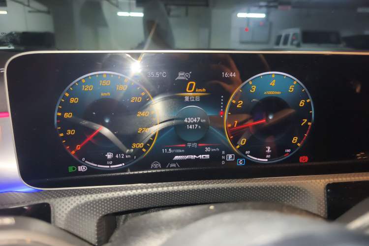 Used Mercedes-Benz CLA AMG 2020 AMG CLA 45 4MATIC+ Odometer Close Up