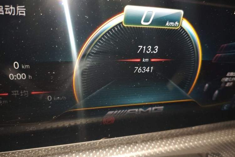 Used Mercedes-Benz CLA AMG 2021 AMG CLA 35 4MATIC Odometer Close Up