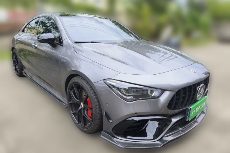 Used Mercedes-Benz CLA AMG 2021 AMG CLA 35 4MATIC Front Right 45 Deg