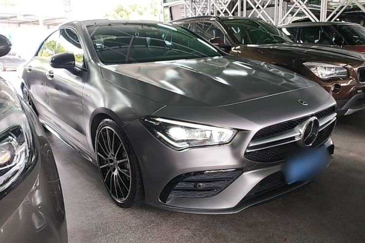 Used Mercedes-Benz CLA AMG 2021 AMG CLA 35 4MATIC Front Right 45 Deg