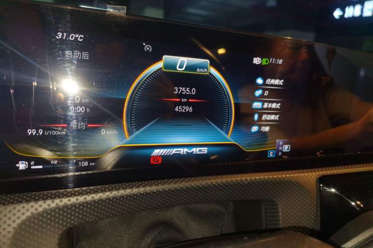 Used Mercedes-Benz CLA AMG 2021 AMG CLA 35 4MATIC Odometer Close Up