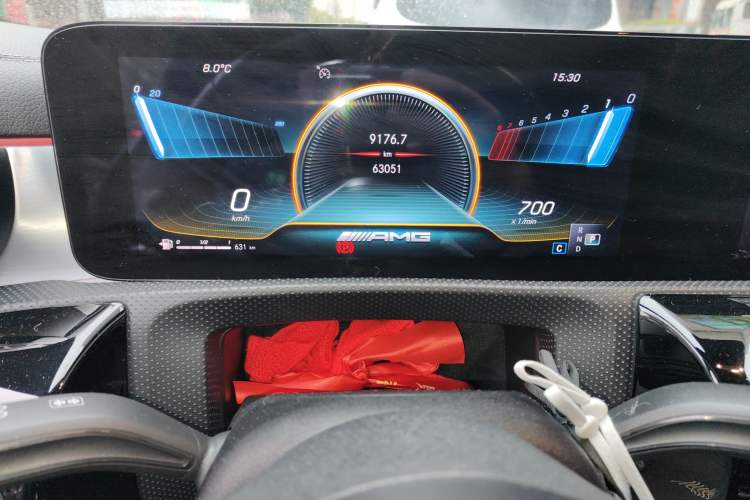 Used Mercedes-Benz CLA AMG 2021 AMG CLA 35 4MATIC Odometer Close Up