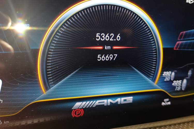 Used Mercedes-Benz CLA AMG 2021 AMG CLA 35 4MATIC Odometer Close Up