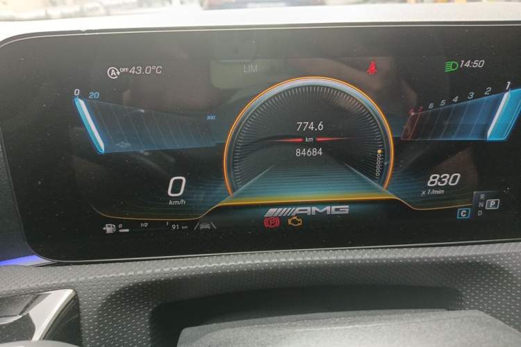 Used Mercedes-Benz CLA AMG 2021 AMG CLA 45 S 4MATIC+ Odometer Close Up